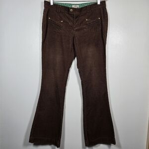 Y2K SO Brown Flare Leg Corduroy Pants Juniors Size 15